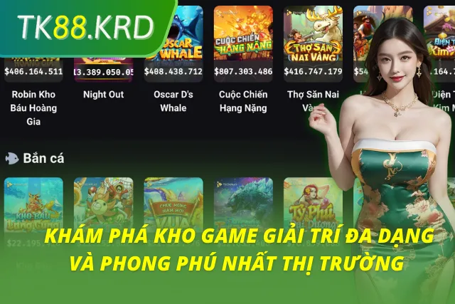 Bật mí kho game giải trí đồ sộ tại nhà cái uy tín TK88